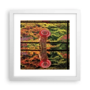 Plakat w białej ramie - W świątyni natury - 30x30 cm