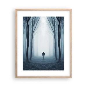 Plakat w ramie jasny dąb - I wszystko proste i jasne - 40x50 cm
