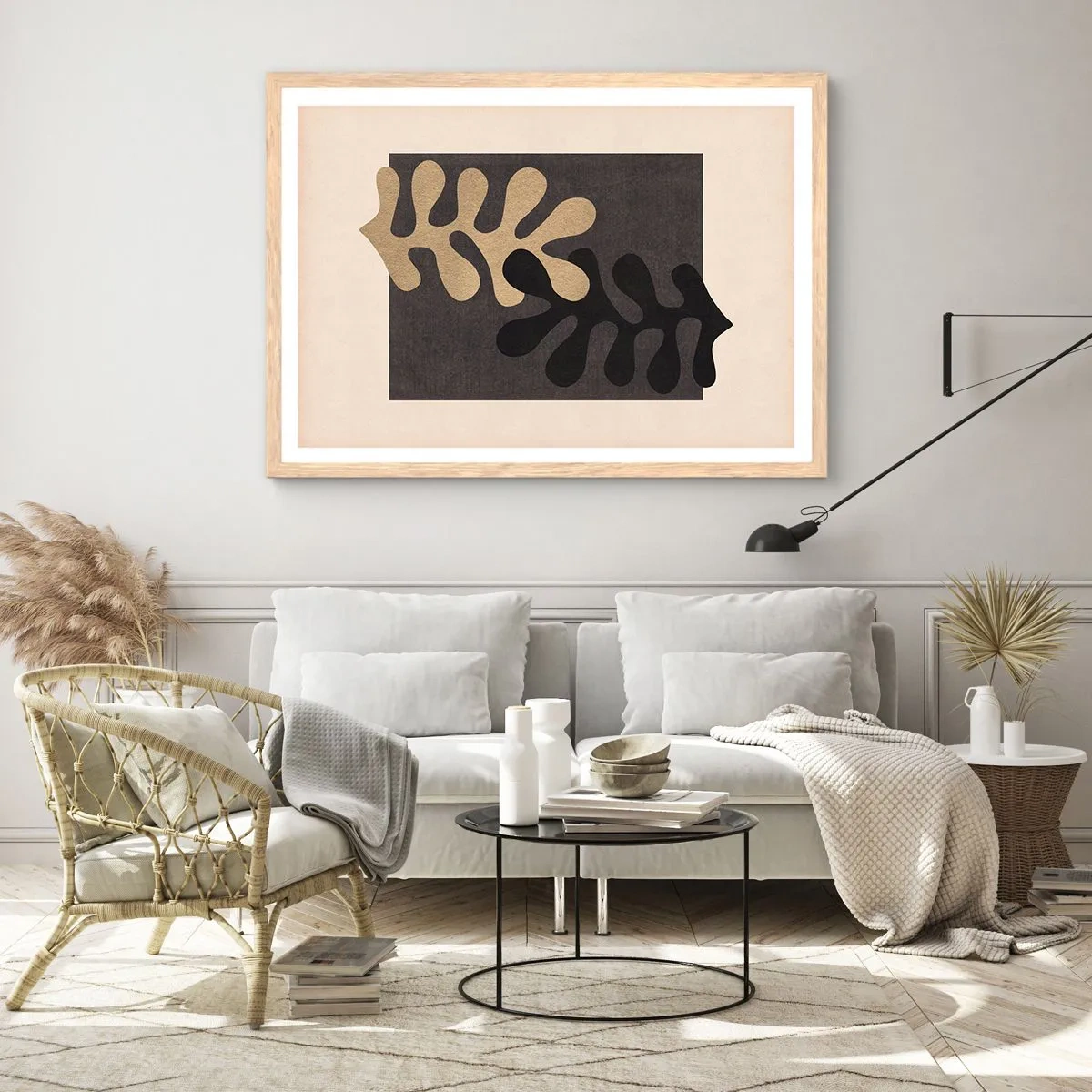 Plakat w ramie jasny dąb - Brak i dopełnienie - 91x61 cm