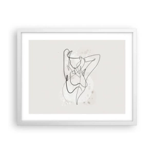 Plakat w białej ramie - Sztuka uwodzenia - 50x40 cm