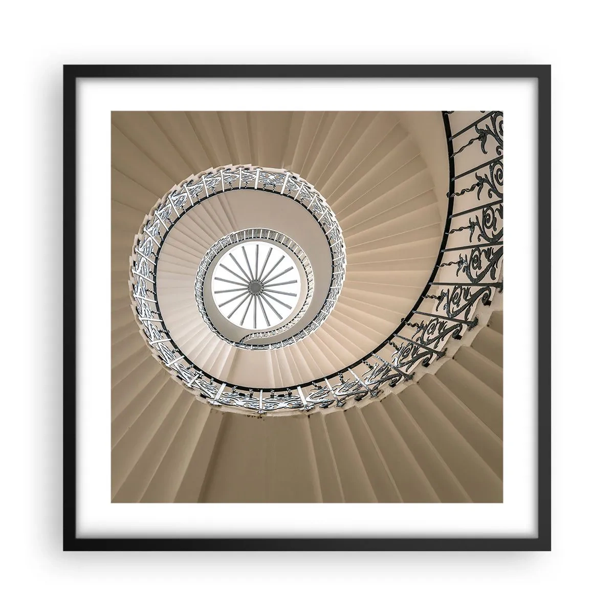 Plakat w czarnej ramie - W środku muszli - 50x50 cm
