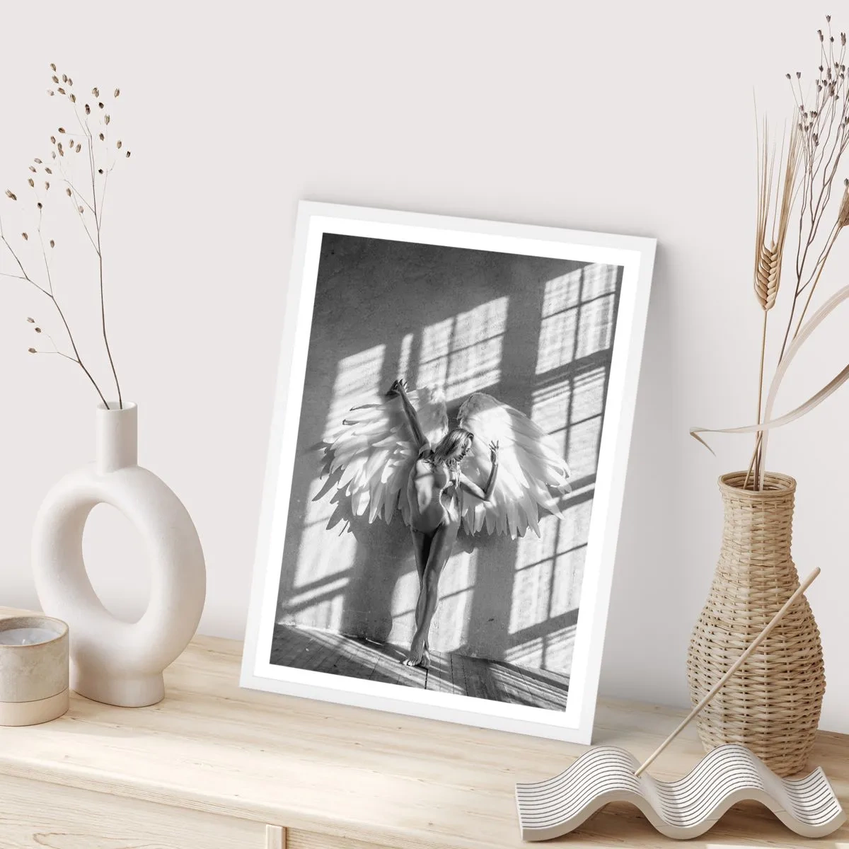 Plakat w białej ramie - Wprost z nieba - 70x100 cm