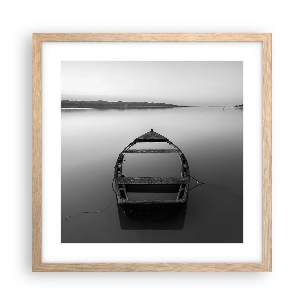 Plakat w ramie jasny dąb - Tęsknota i melancholia - 40x40 cm
