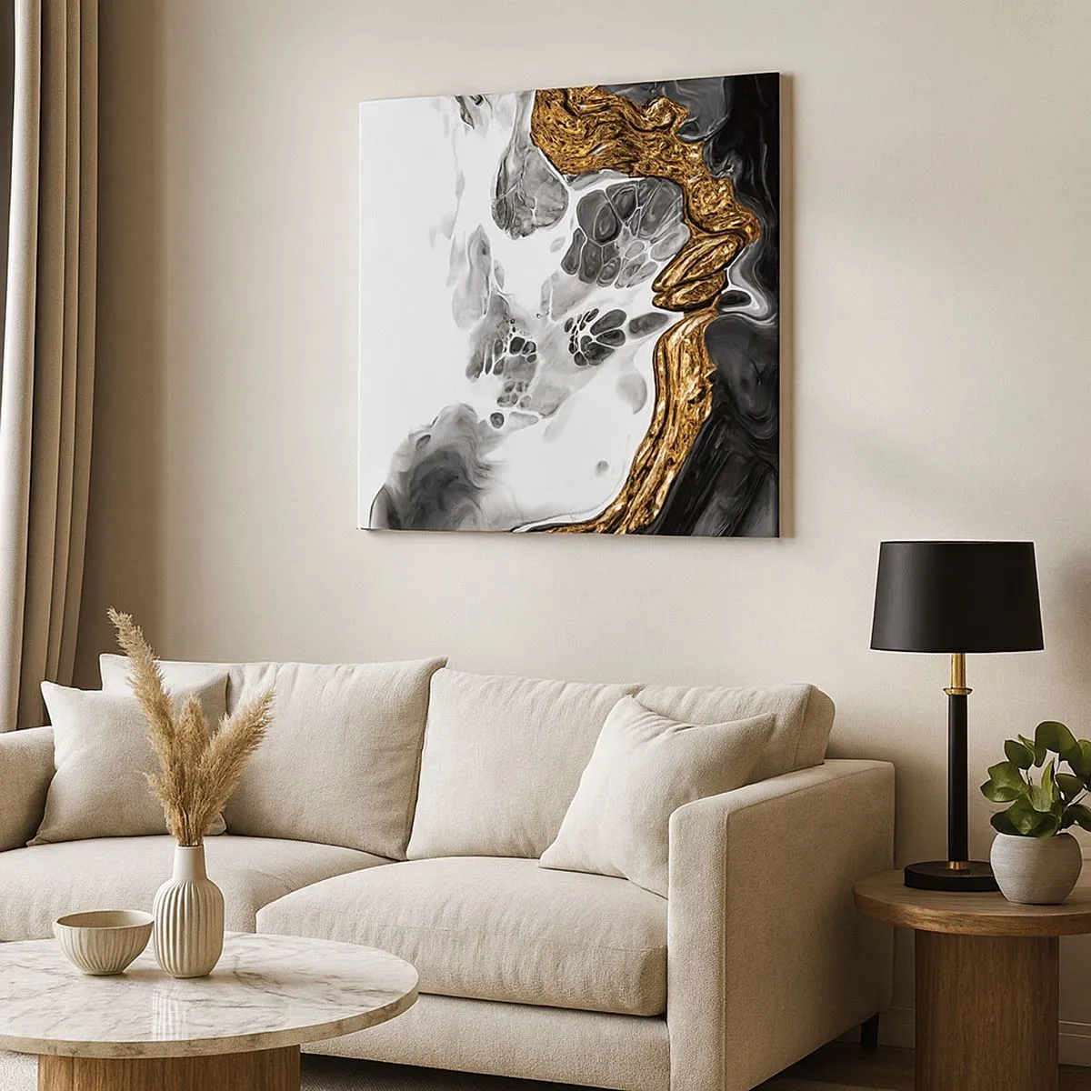 Obraz na płótnie - Kompozycja organiczna - 30x30 cm