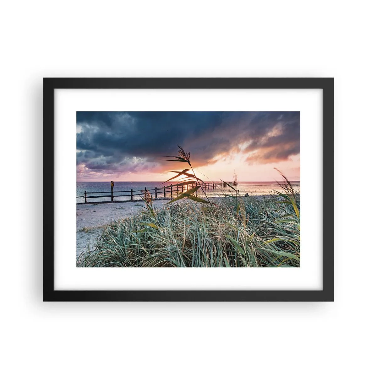 Plakat w czarnej ramie - Nie przemija z wiatrem - 40x30 cm