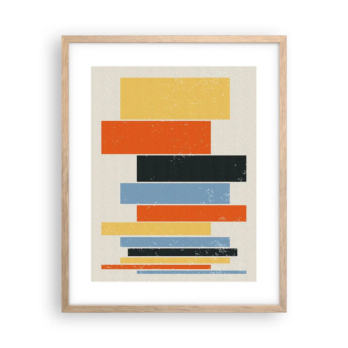 Plakat w ramie jasny dąb - Zapis muzyki - 40x50 cm