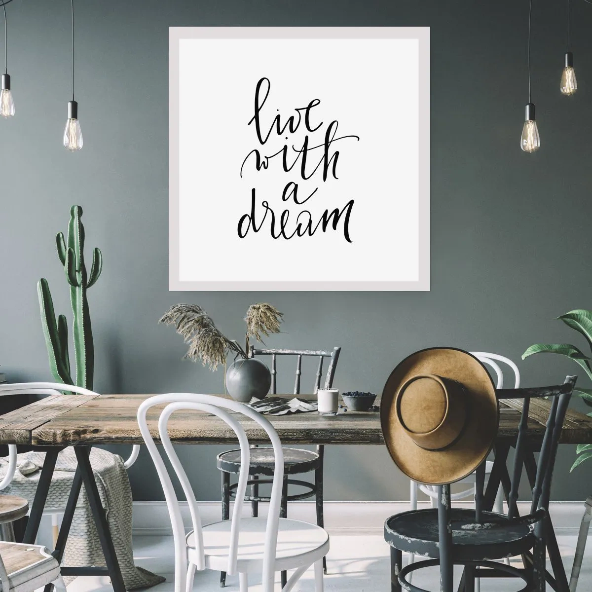 Plakat - Of course - 30x30 cm