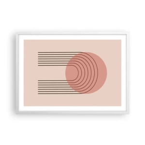 Plakat w białej ramie - Nieodparte przyciąganie - 70x50 cm