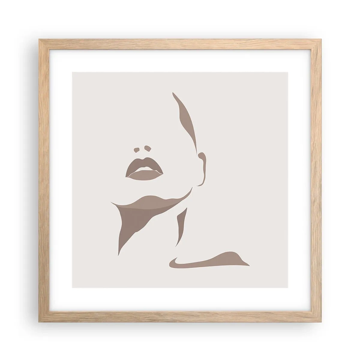 Plakat w ramie jasny dąb - Stworzona ze światła i cienia - 40x40 cm