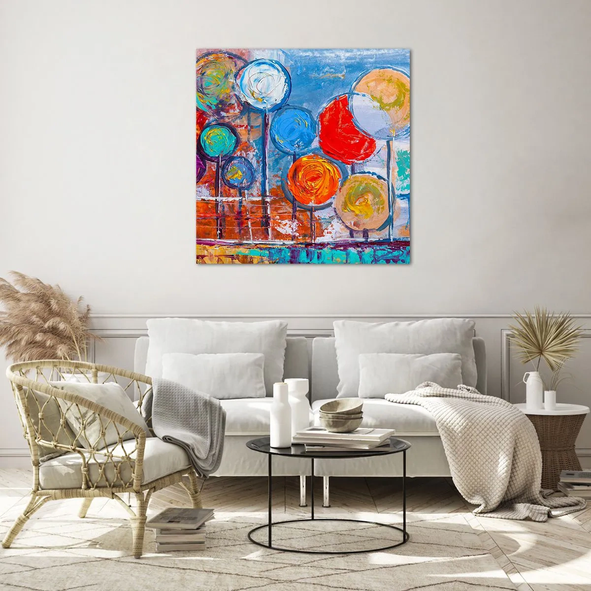 Obraz na szkle - Cuda na kiju - 70x70 cm