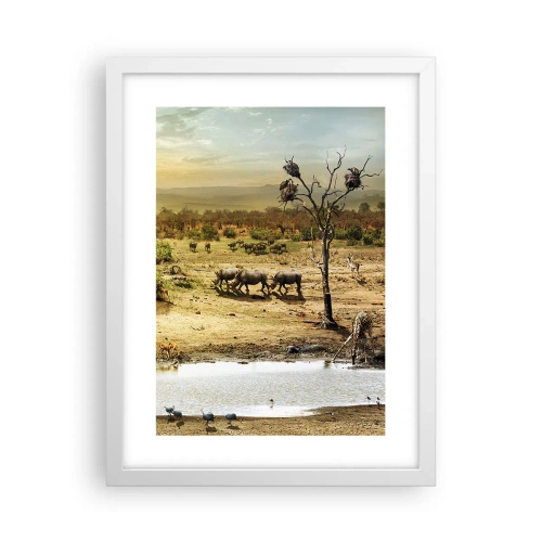 Plakat w białej ramie - "Z Edenu zaś wypływała rzeka…" - 30x40 cm