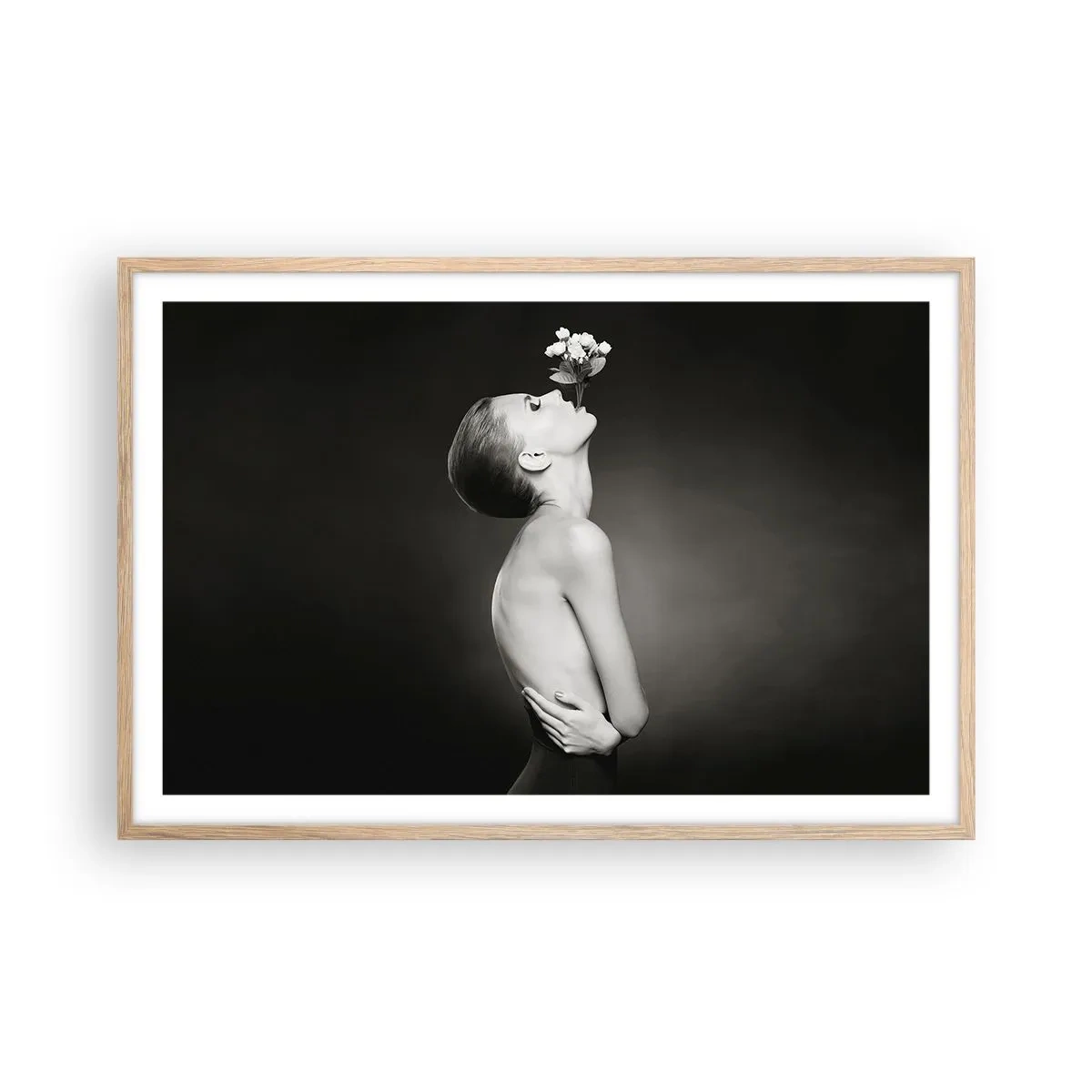 Plakat w ramie jasny dąb - Ekscentryczna elegancja - 91x61 cm