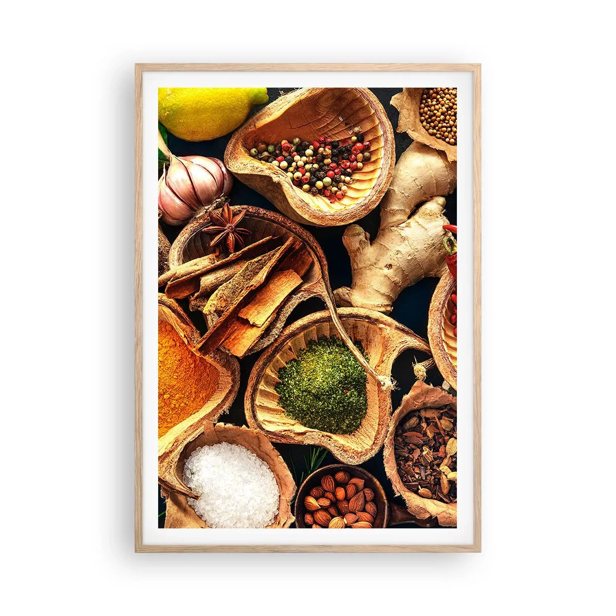 Plakat w ramie jasny dąb - Bierz, co chcesz - 70x100 cm