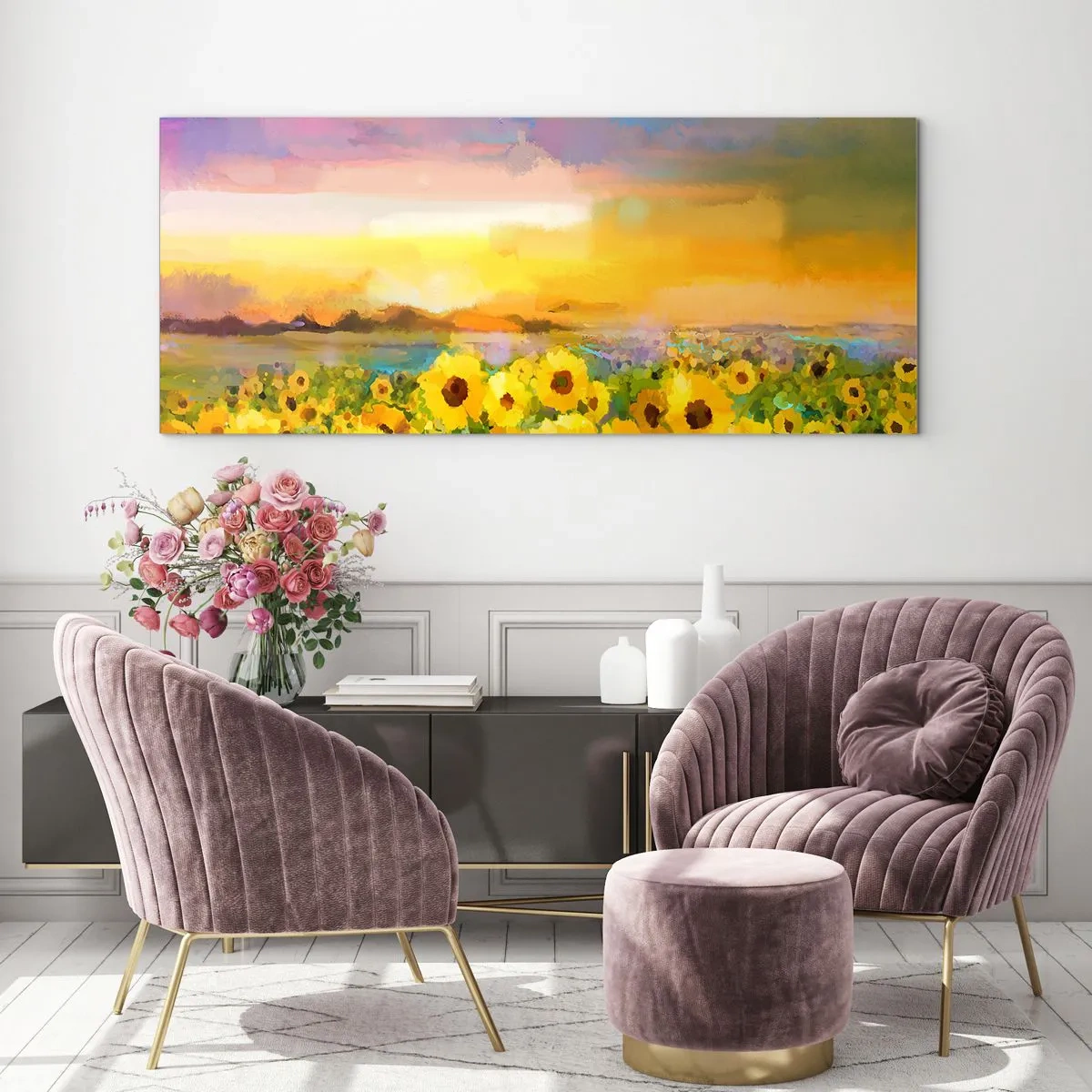 Obraz na szkle - Samo słońce zstąpiło na ziemię - 100x40 cm