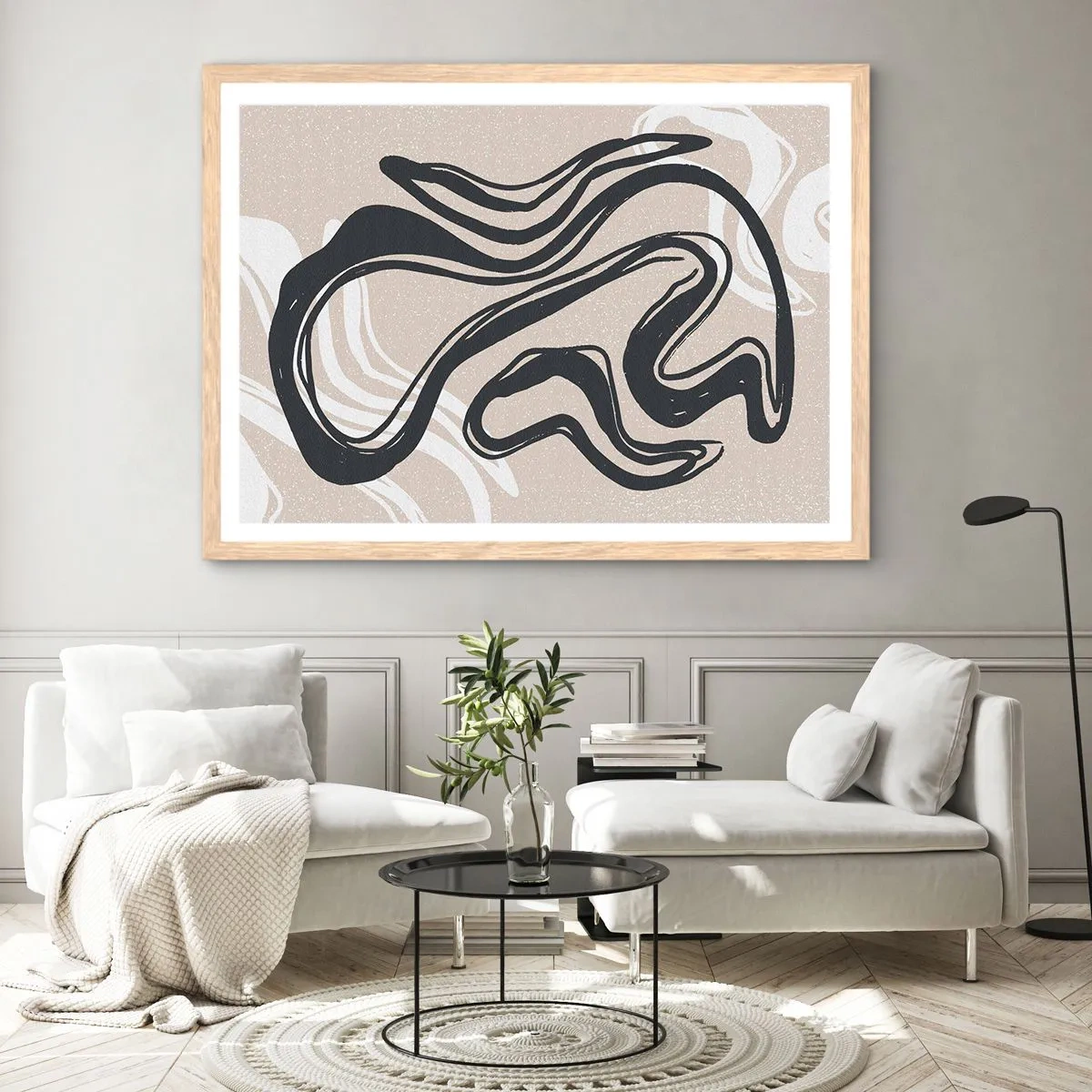 Plakat w ramie jasny dąb - Ekspresja zwielokrotniona - 100x70 cm