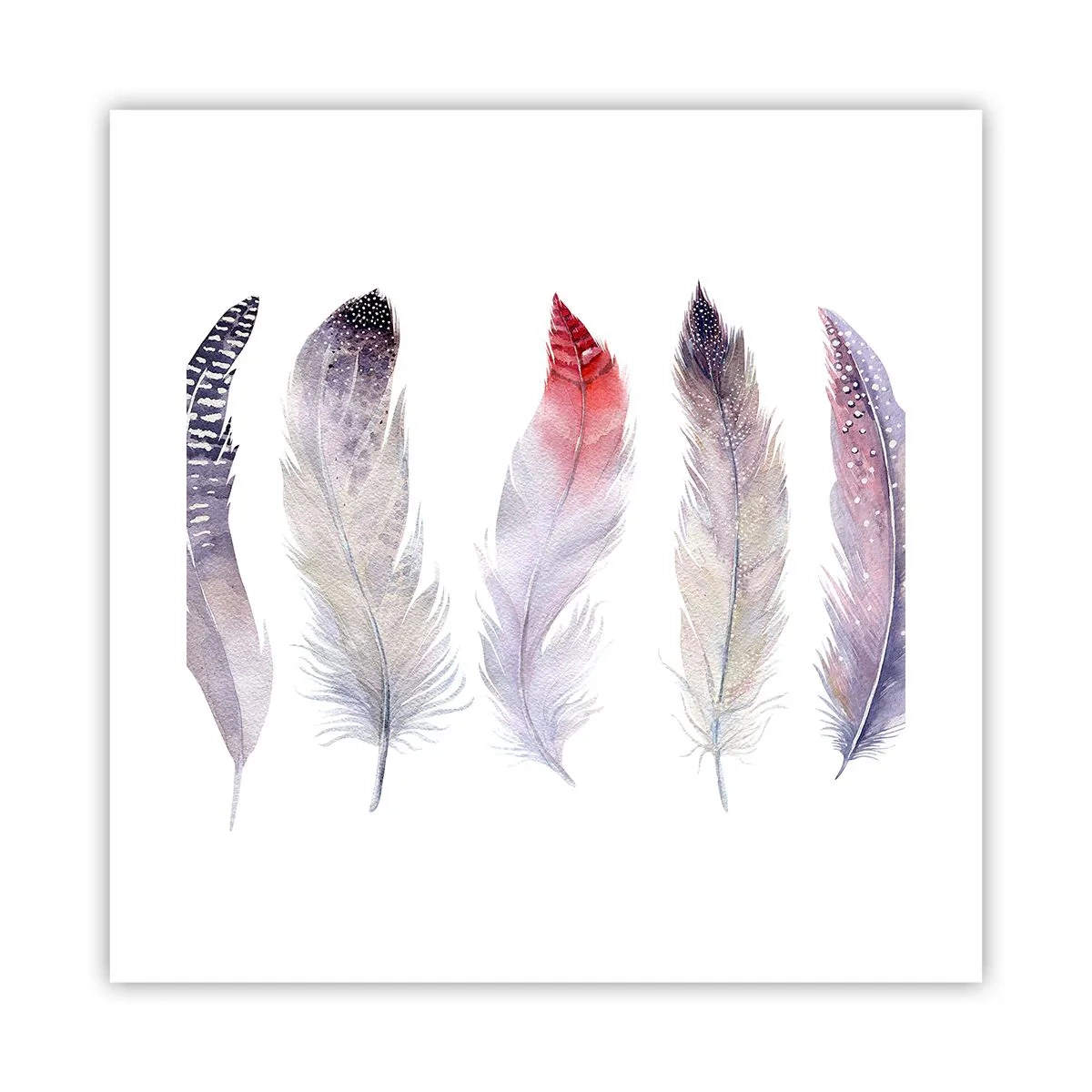 Plakat - Delikatne jak różnobarwna mgła - 40x40 cm