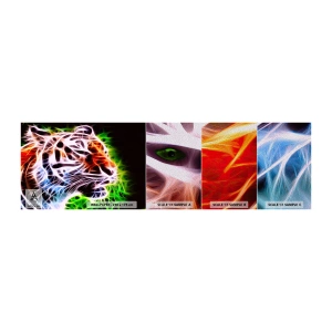 Fototapeta Próbka Premium Sand - Groźna aura - Abstrakcja, Zwierzęta, Drapieżnik - 100x30 cm