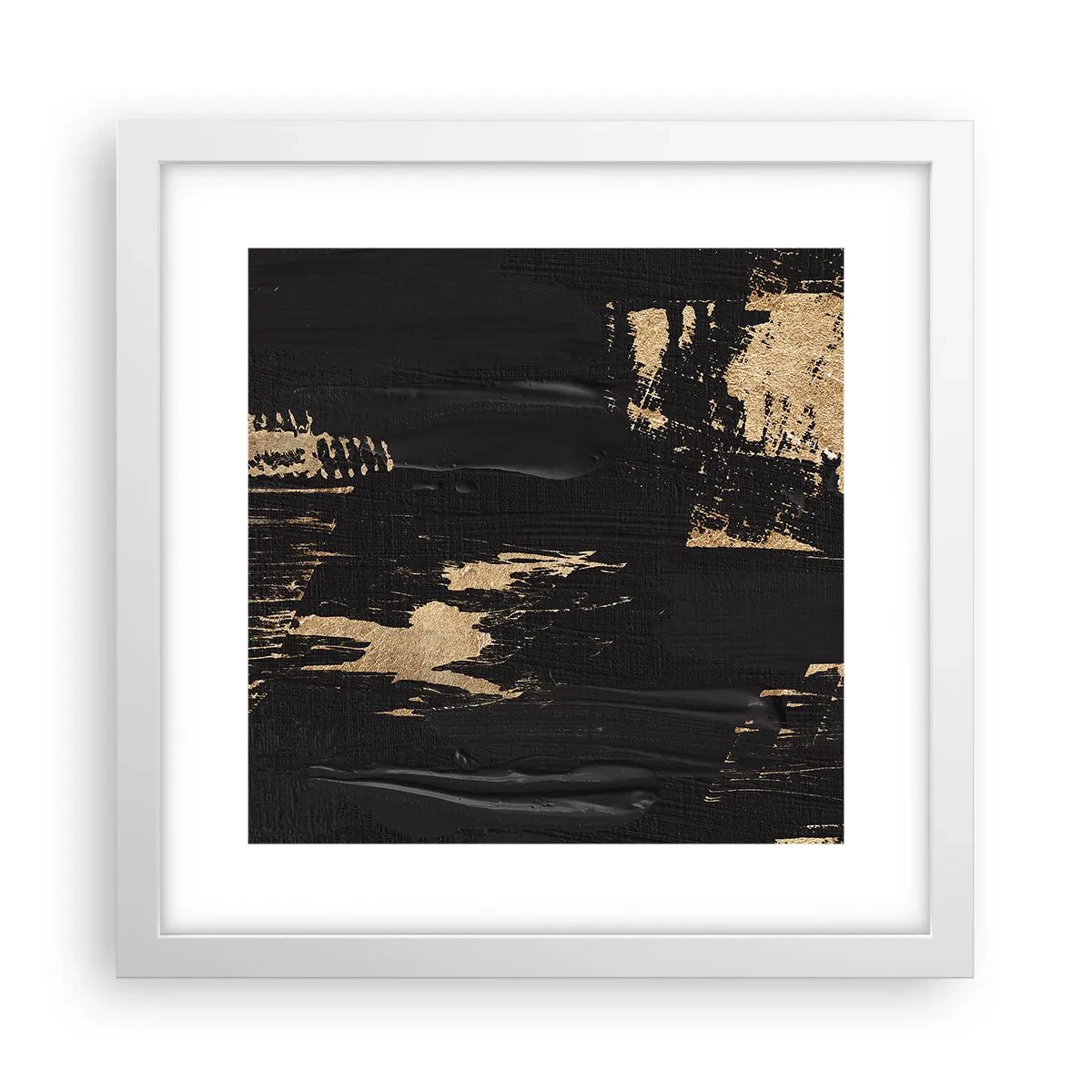 Plakat w białej ramie - Ślad dotyku - 30x30 cm