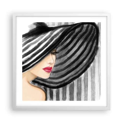 Plakat w białej ramie - Gdzie ciebie szukać? - 50x50 cm