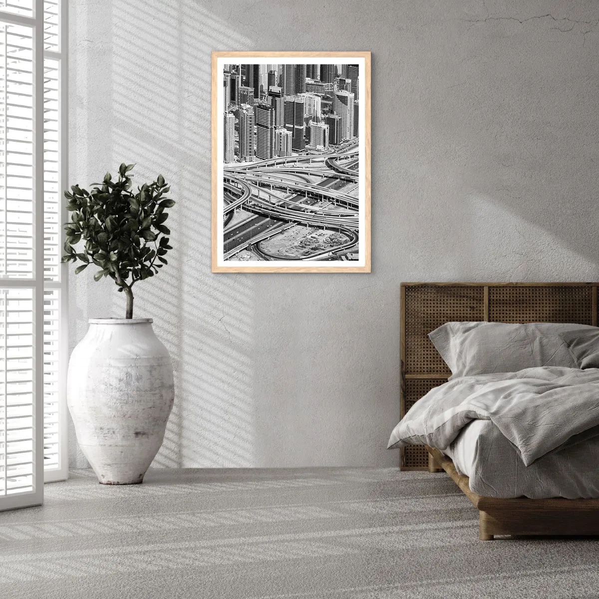 Plakat w ramie jasny dąb - Dubaj – miasto niemożliwe - 70x100 cm