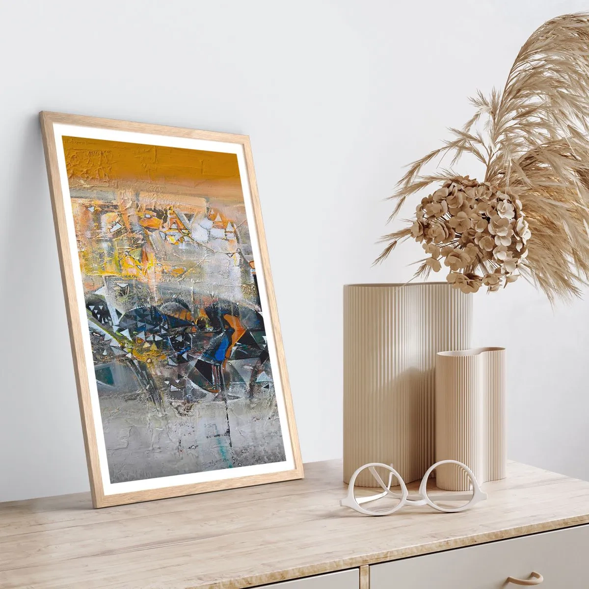 Plakat w ramie jasny dąb - Wszystko się poukłada - 40x50 cm