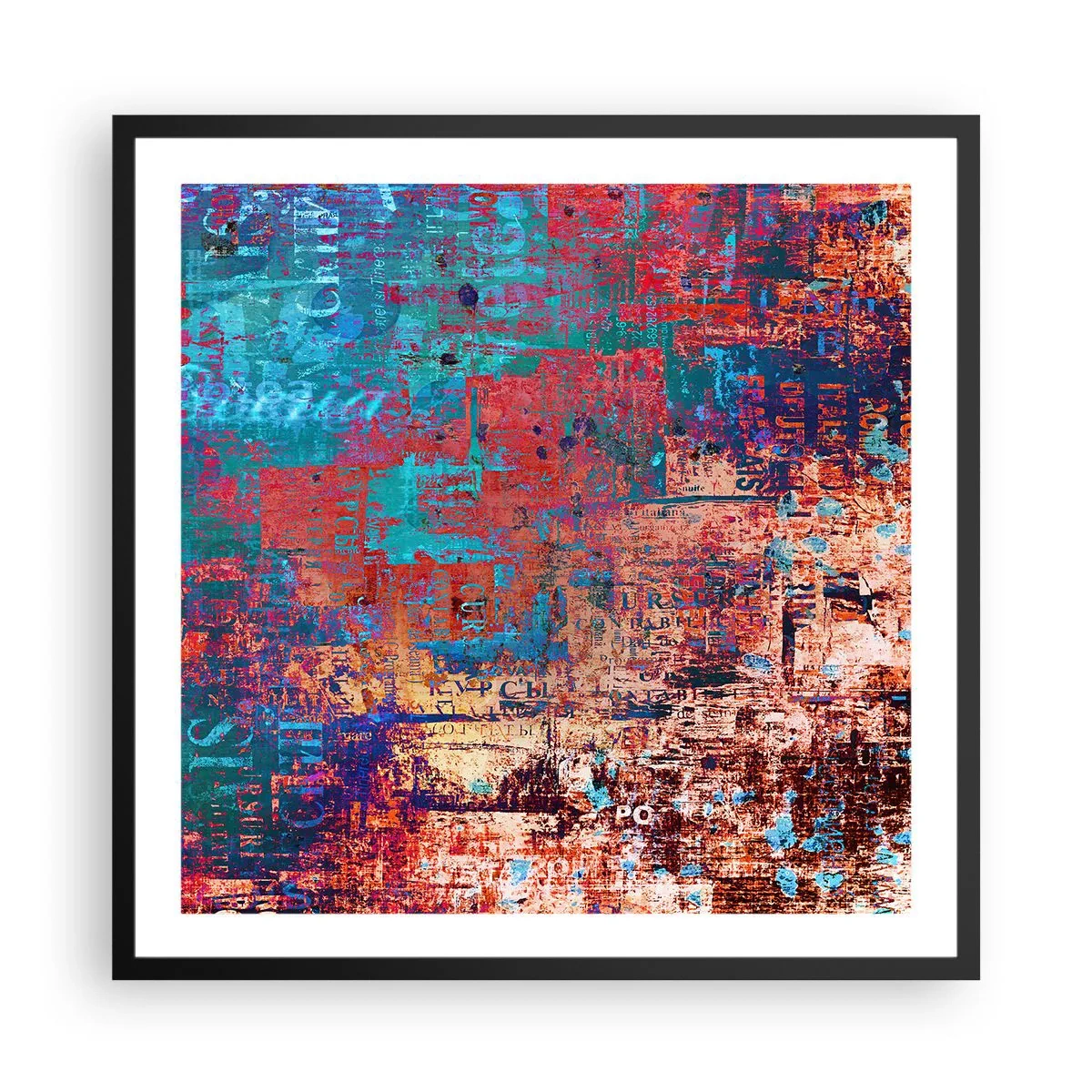 Plakat w czarnej ramie - Pamięć i niepamięć - 60x60 cm