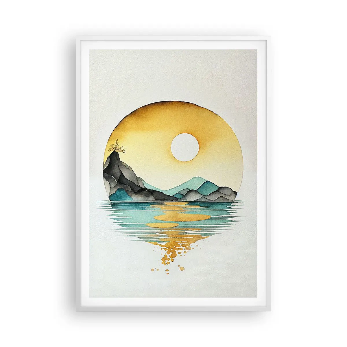 Plakat w białej ramie - W kręgu piękna - 70x100 cm