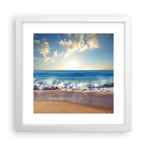 Plakat w białej ramie - Ruch i bezruch zarazem - 30x30 cm