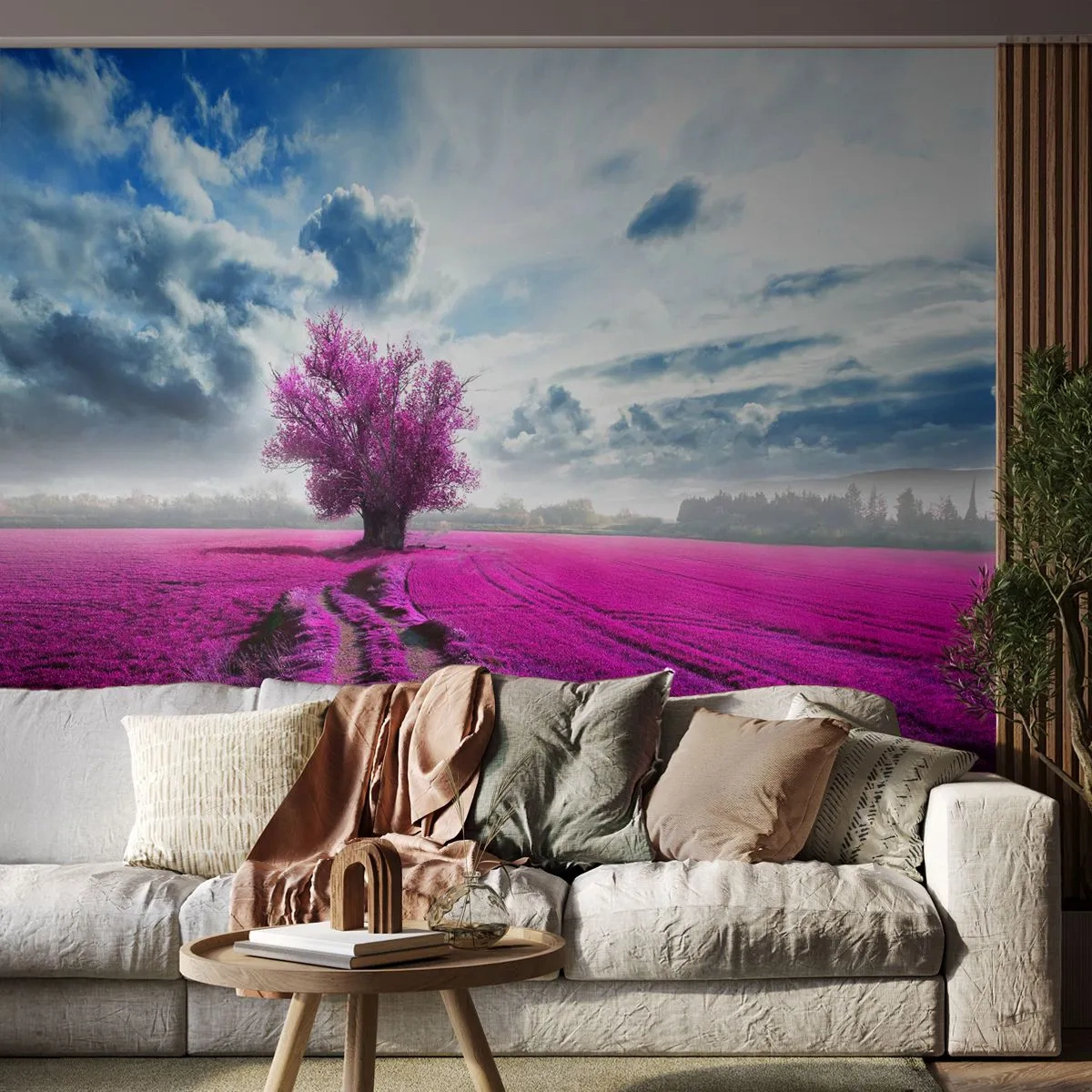 Fototapeta Samoprzylepna Deluxe Sticker - Wrzosowisko - uroczysko - Krajobraz, Wrzosy, Natura - 250x175 cm