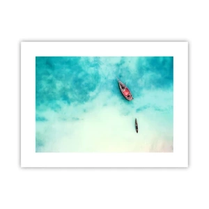 Plakat - Bo na plażach Zanzibaru, kiedy nadmiar wód… - 40x30 cm