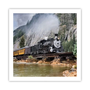 Plakat - A dokąd to? Dokąd? - 60x60 cm