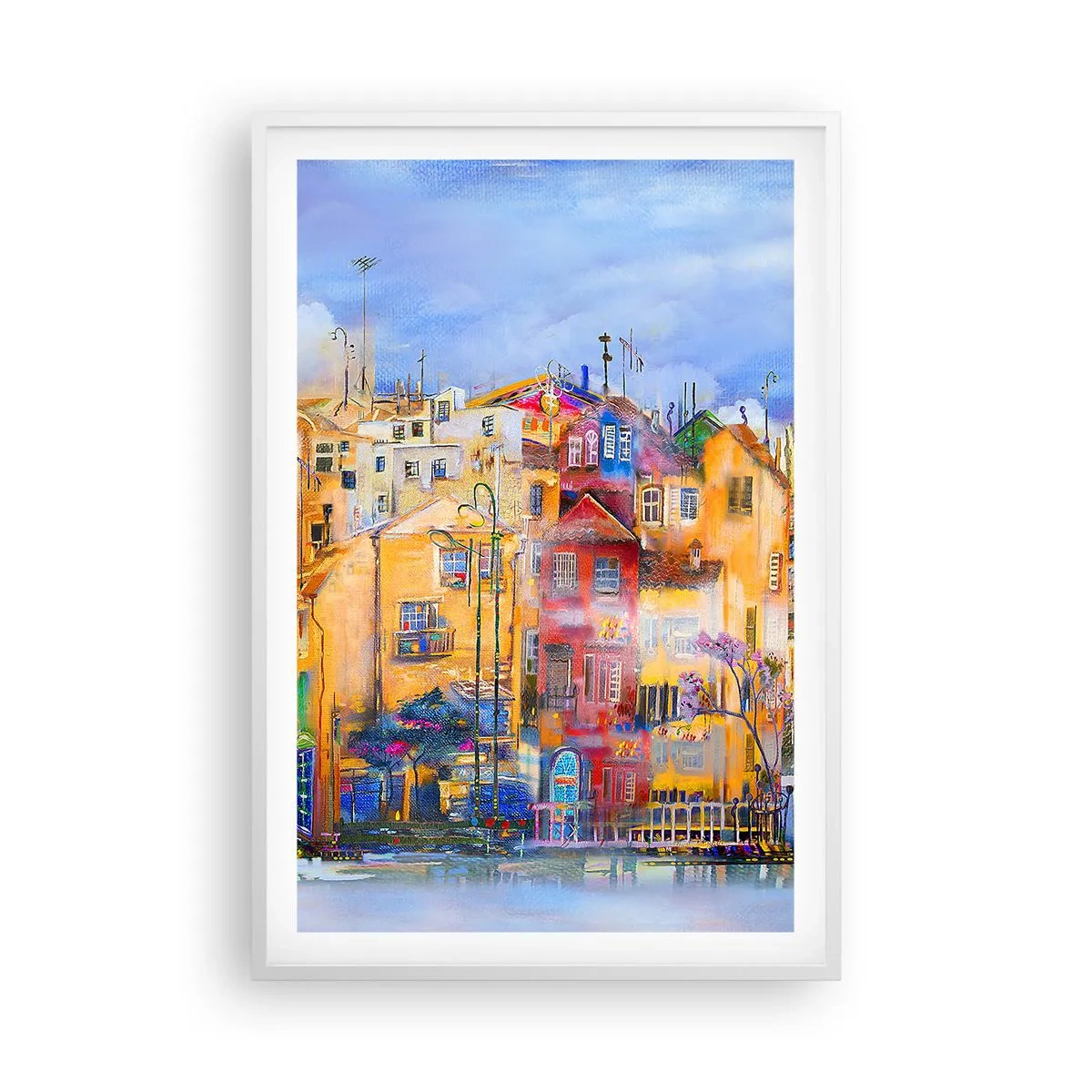 Plakat w białej ramie - Jesteśmy razem - 61x91 cm