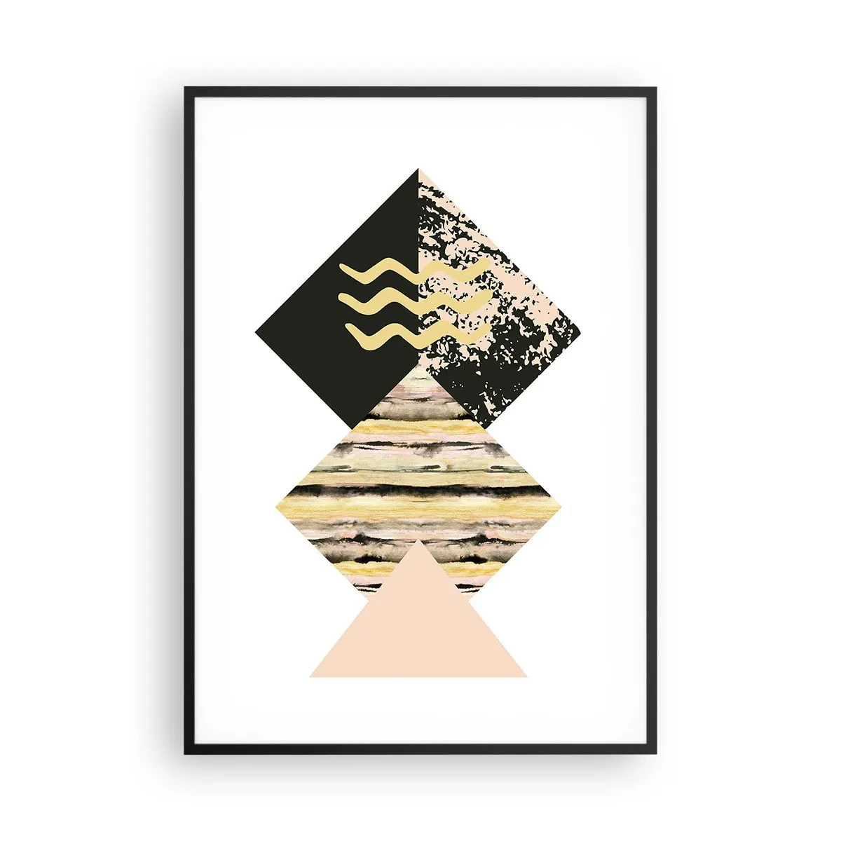 Plakat w czarnej ramie - Nie takie proste - 70x100 cm