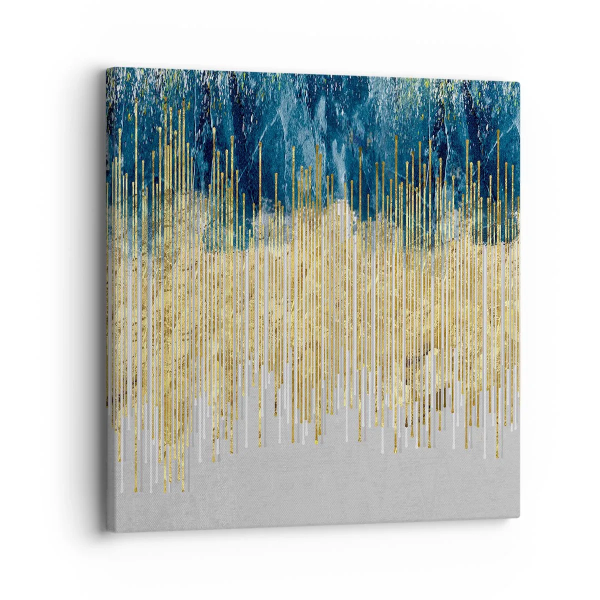 Obraz na płótnie - Wyzłocona granica - 30x30 cm
