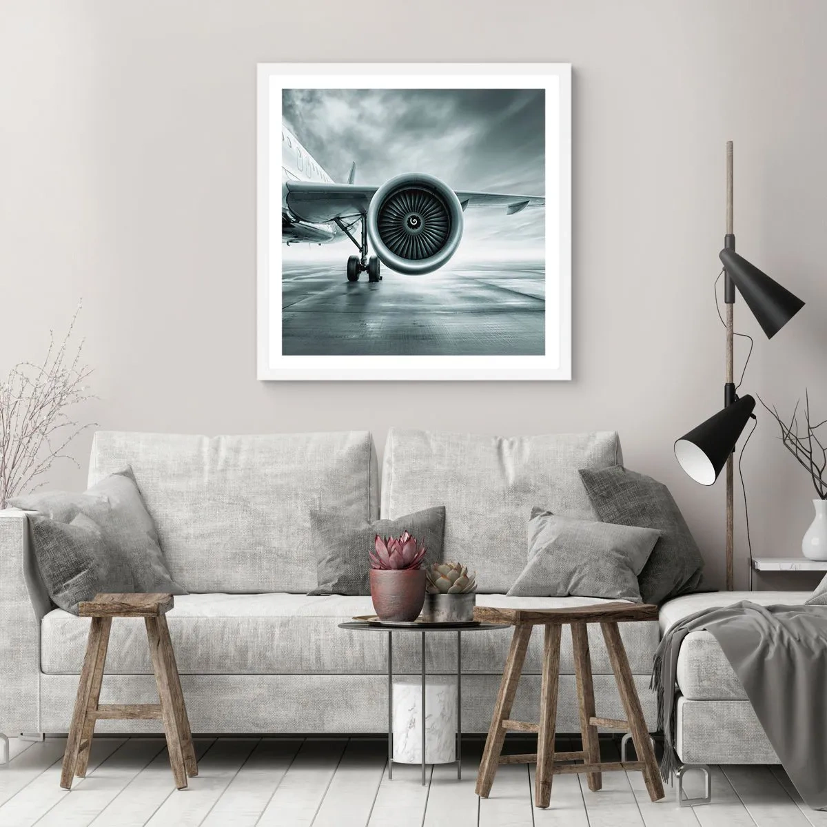 Plakat w białej ramie - Jest moc! - 40x40 cm