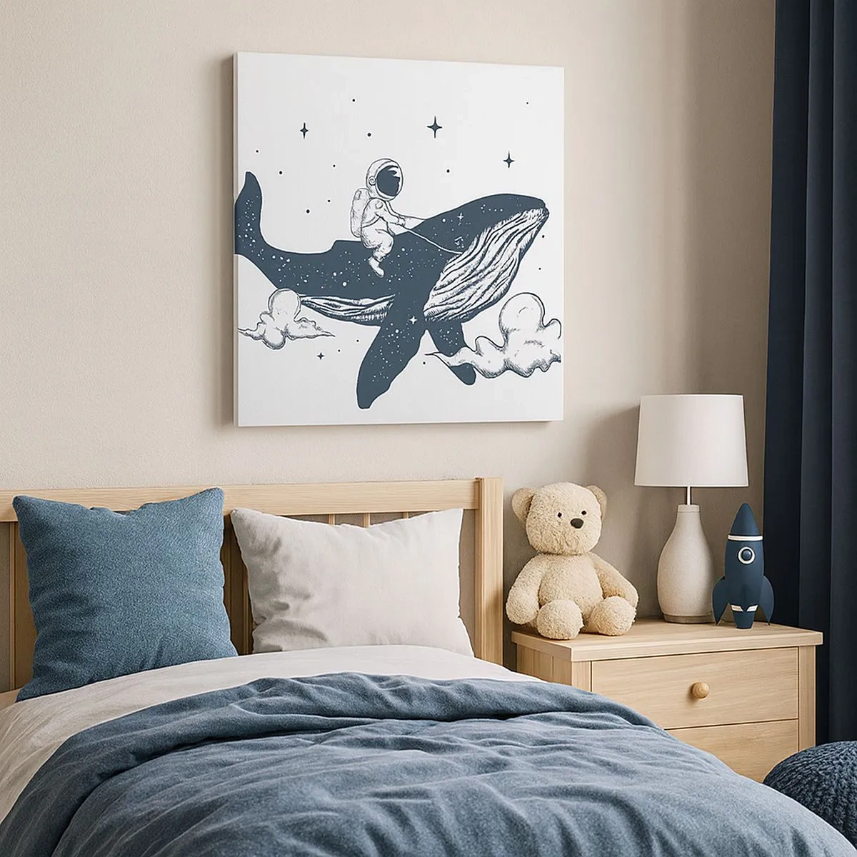 Obraz na płótnie - Kosmiczna przygoda - 30x30 cm