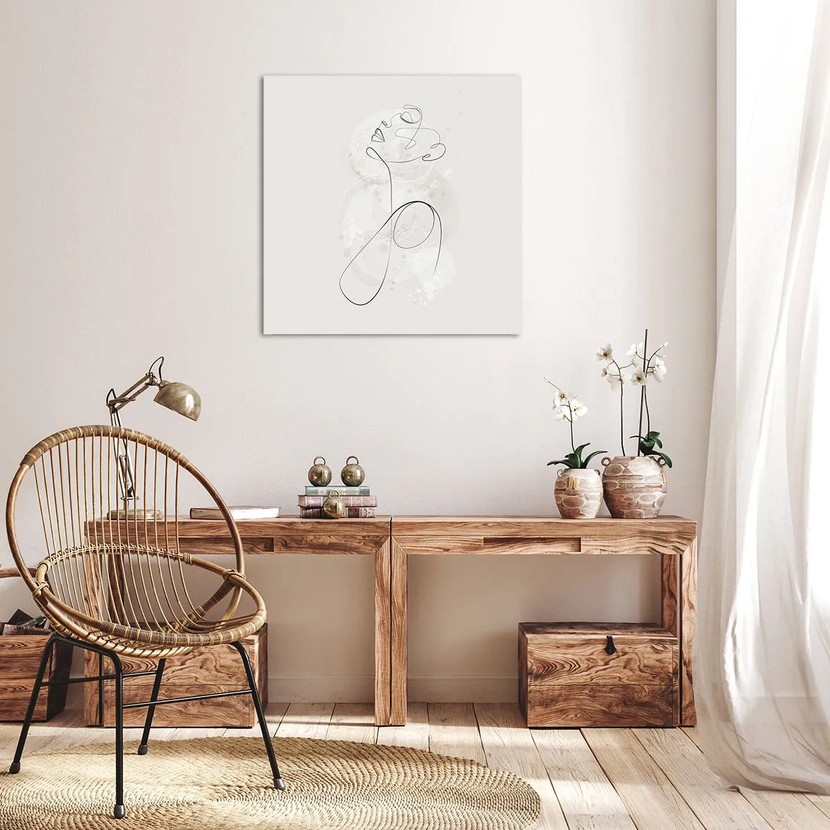 Obraz na płótnie - Spirala piękna - 50x50 cm