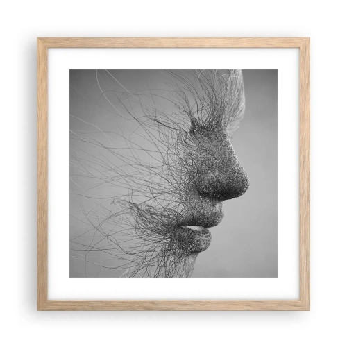 Plakat w ramie jasny dąb - Duch wiatru - 40x40 cm