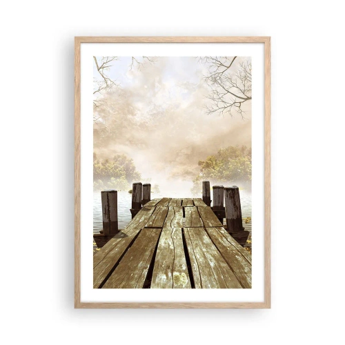 Plakat w ramie jasny dąb - Łagodny smutek jesieni - 50x70 cm