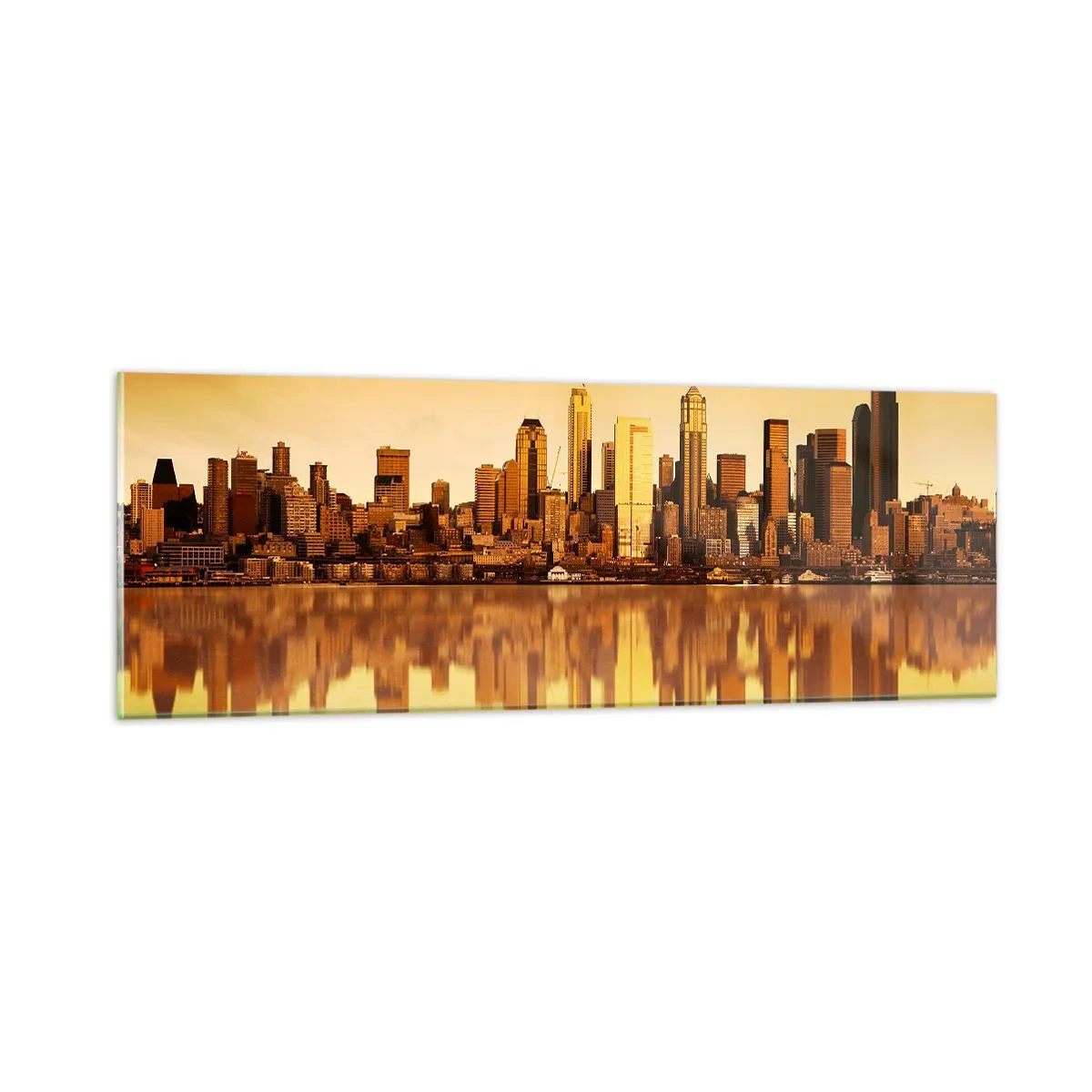 Obraz na szkle - Cisza metropolii - 90x30 cm