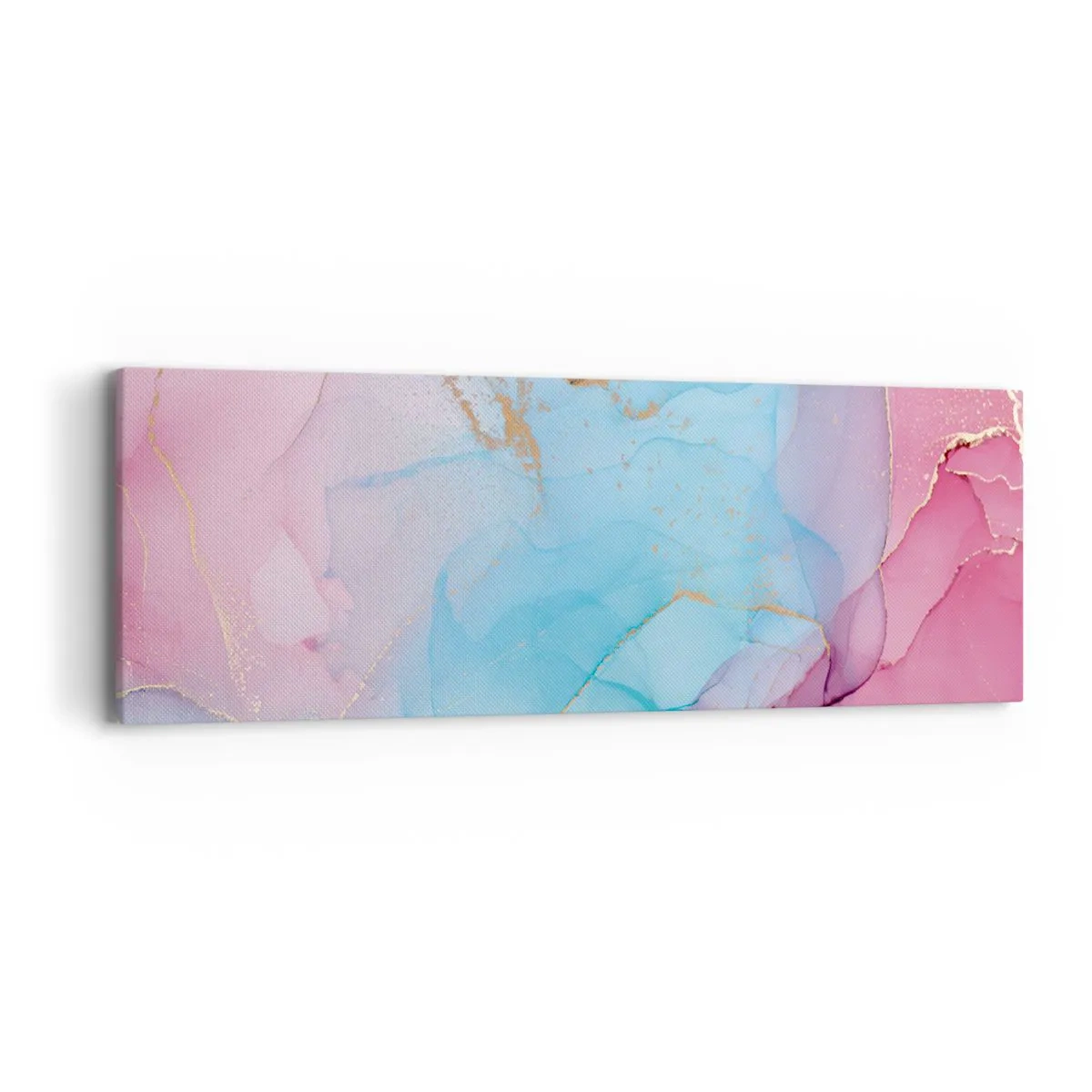 Obraz na płótnie - Spotkanie i przenikanie - 90x30 cm