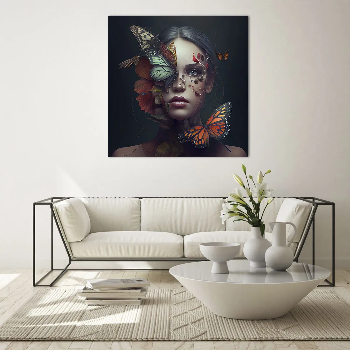 Obraz na szkle - Cudowna metamorfoza - 50x50 cm