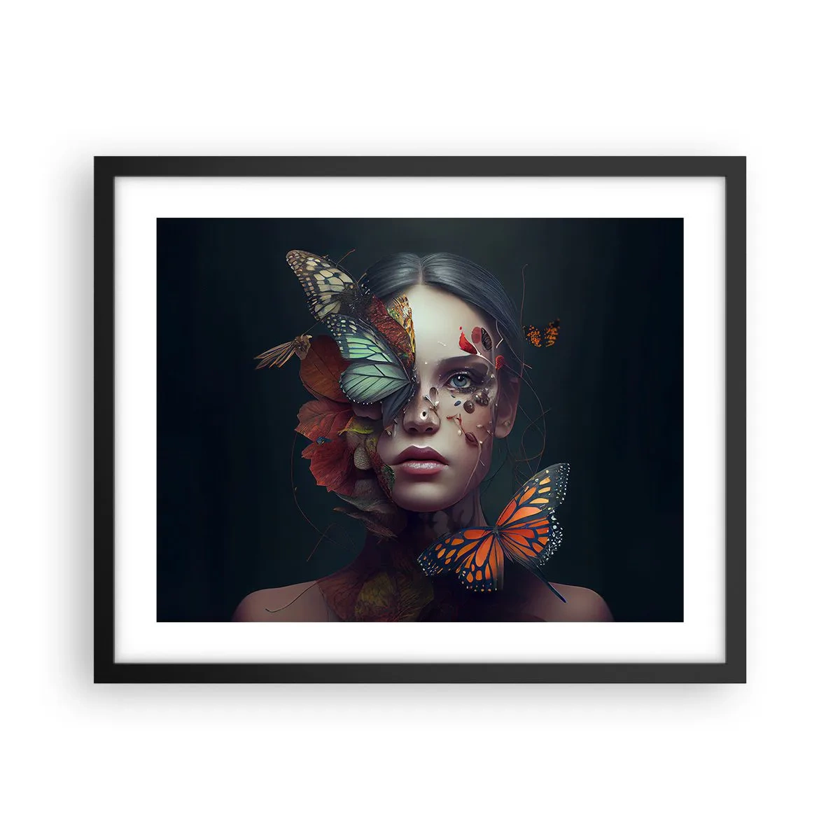Plakat w czarnej ramie - Cudowna metamorfoza - 50x40 cm