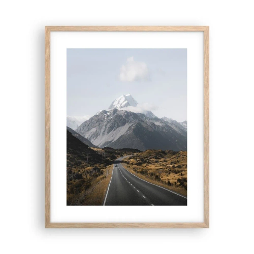 Plakat w ramie jasny dąb - Droga do serca gór - 40x50 cm