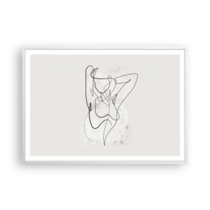 Plakat w białej ramie - Sztuka uwodzenia - 100x70 cm