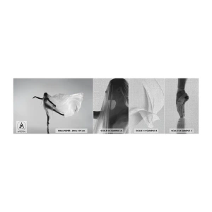 Fototapeta Próbka Premium Canvas - Lekkość i wdzięk - Kobieta, Taniec, Modelka - 100x30 cm