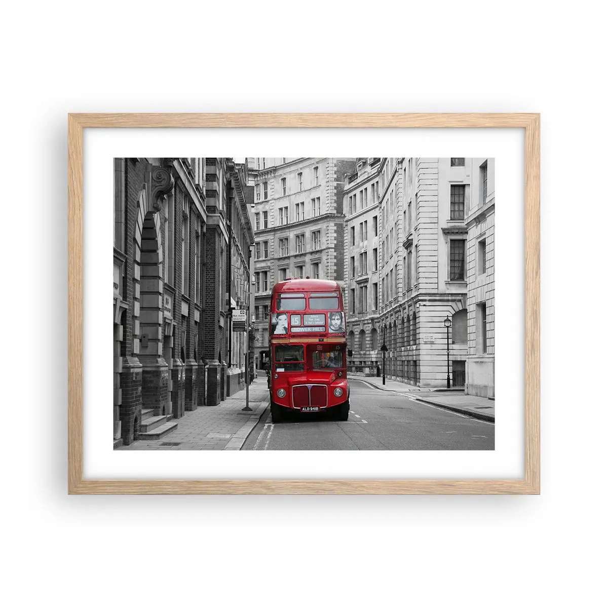 Plakat w ramie jasny dąb - Codzienność nie musi być szara - 50x40 cm