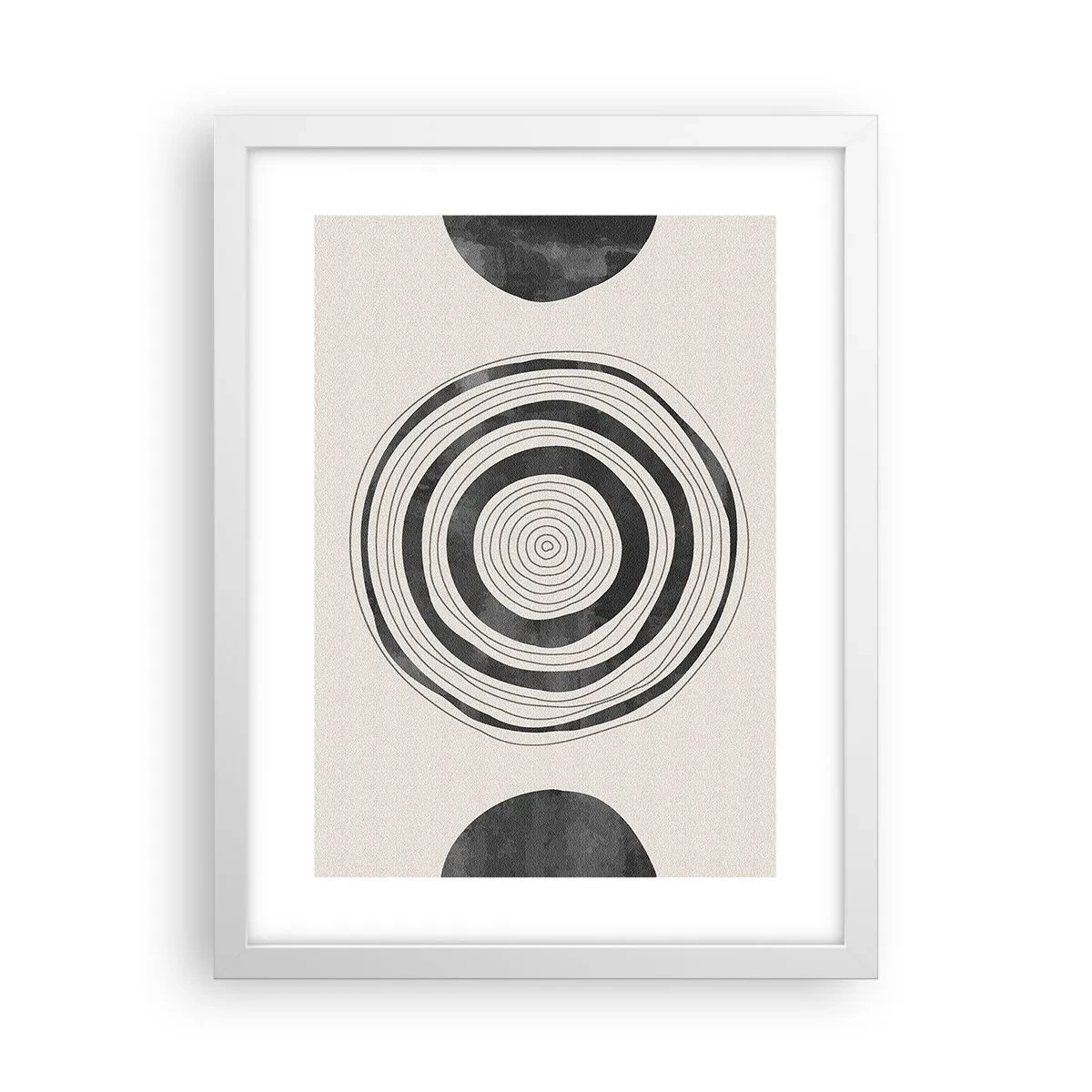 Plakat w białej ramie - Ważne to co pomiędzy - 30x40 cm