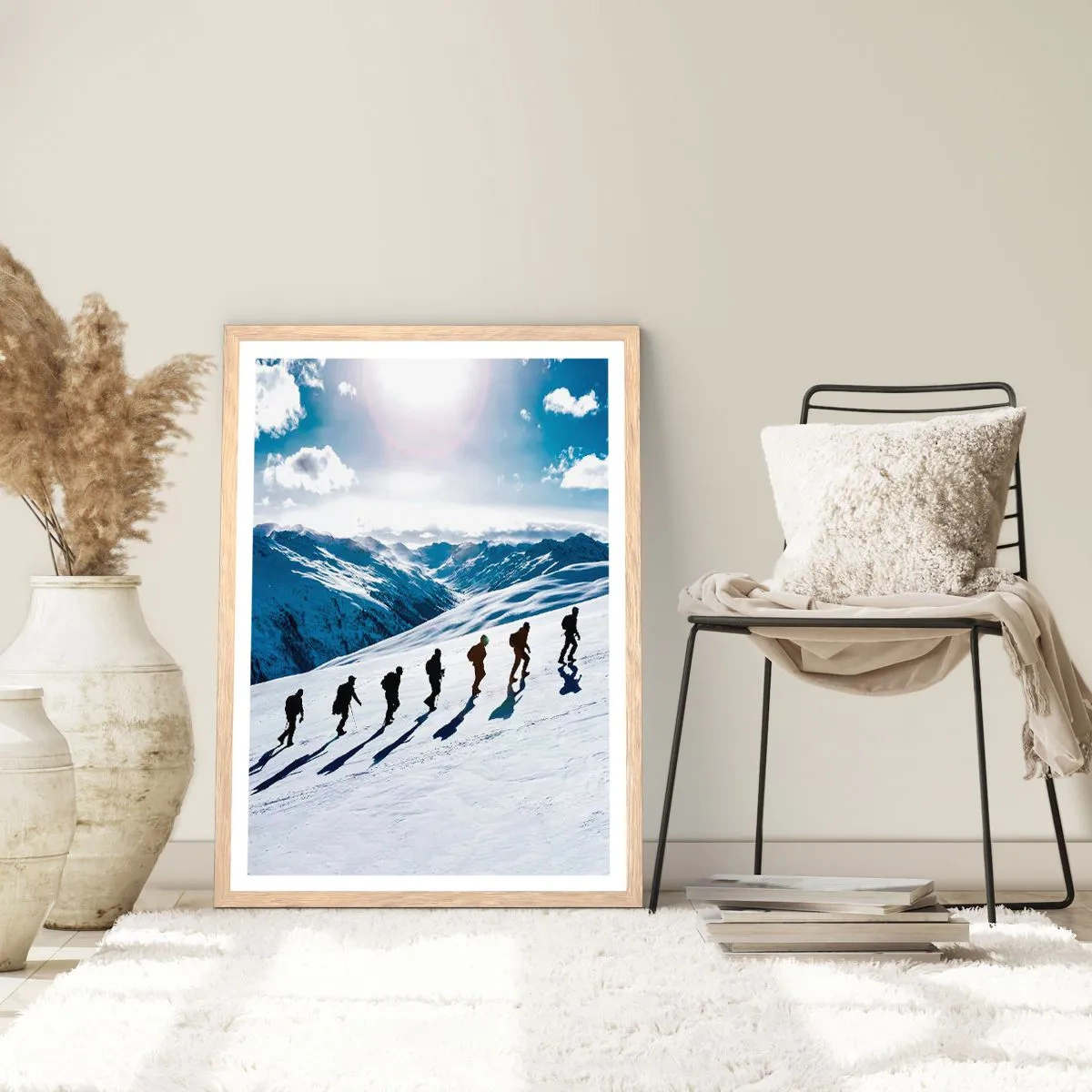 Plakat w ramie jasny dąb - Drużyna zdobywców - 61x91 cm