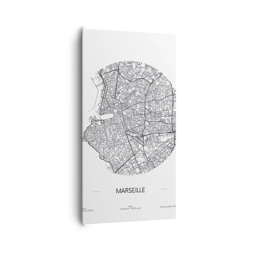 Obraz na płótnie - Anatomia Marsylii - 65x120 cm